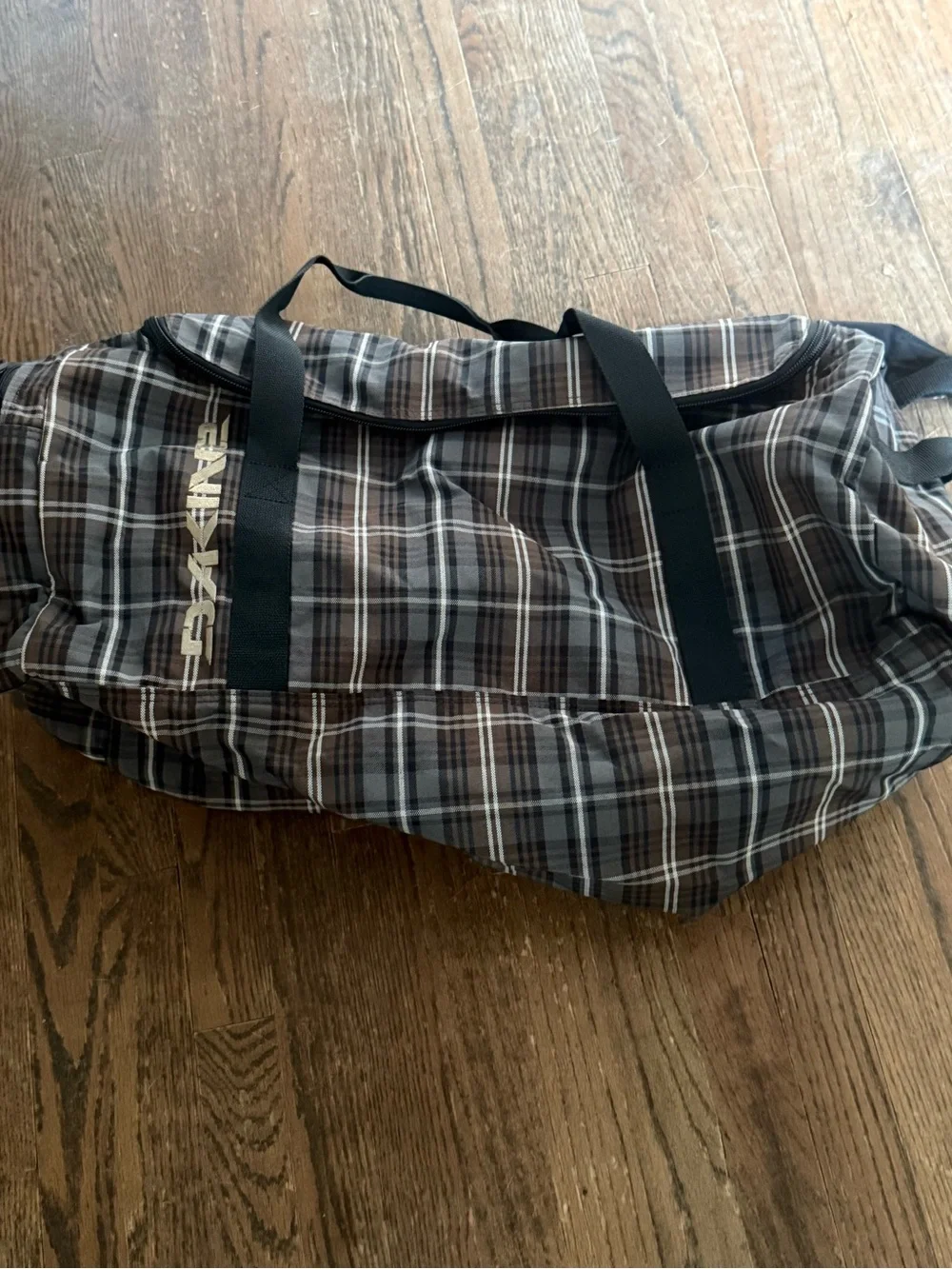 Dakine Brown & Black Plaid Duffel Bag